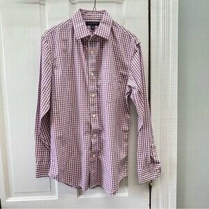 Banana republic, non-iron, classic fit button-down long sleeve shirt men's small